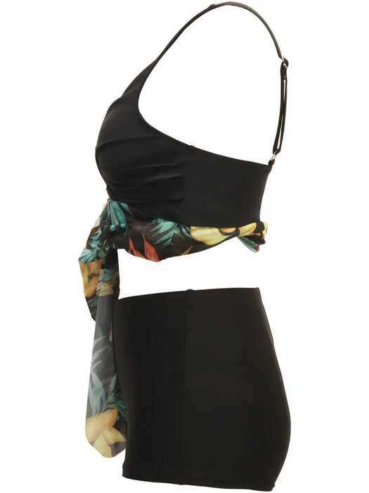 Printed Wide Strap Two-Piece Swim Set - Byyde