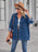 Button Up Long Sleeve Denim Jacket - Byyde
