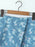Floral Print Strapless Top and Skort Denim Set - Byyde