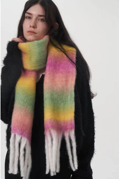 Fringe Gradient Thermal Scarf - Byyde