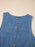 Sleeveless Ruffle Hem Denim Tank Top - Byyde