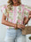Floral Print Ruffled Sleeve Blouse - Byyde