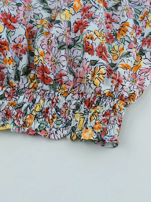 Floral Print Halter Cami - Byyde