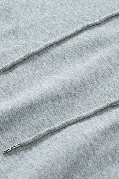 Lace Up Long Sleeve Hoodie - Byyde