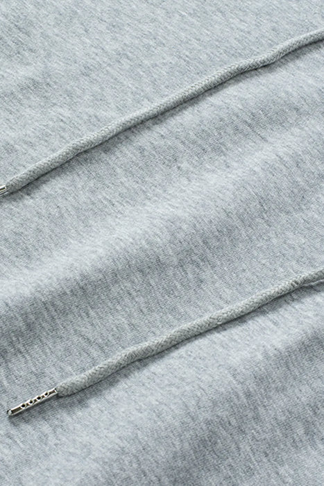 Lace Up Long Sleeve Hoodie - Byyde
