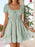Gingham Smocked Puff Sleeve Summer Dress - Byyde