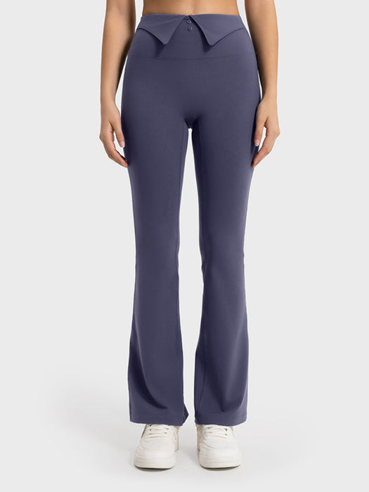 Millennia Wide Waistband Bootcut Sport Pants - Byyde