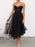 Sweetheart Neck Tulle Midi Dress - Byyde