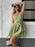 Ruffle Layered Cami Mini Dress with Bow Belt - Byyde
