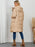 Long Sleeve Longline Hooded Winter Coat - Byyde