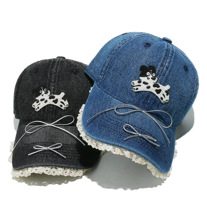 Dog Bow Adjustable Baseball Cap - Byyde
