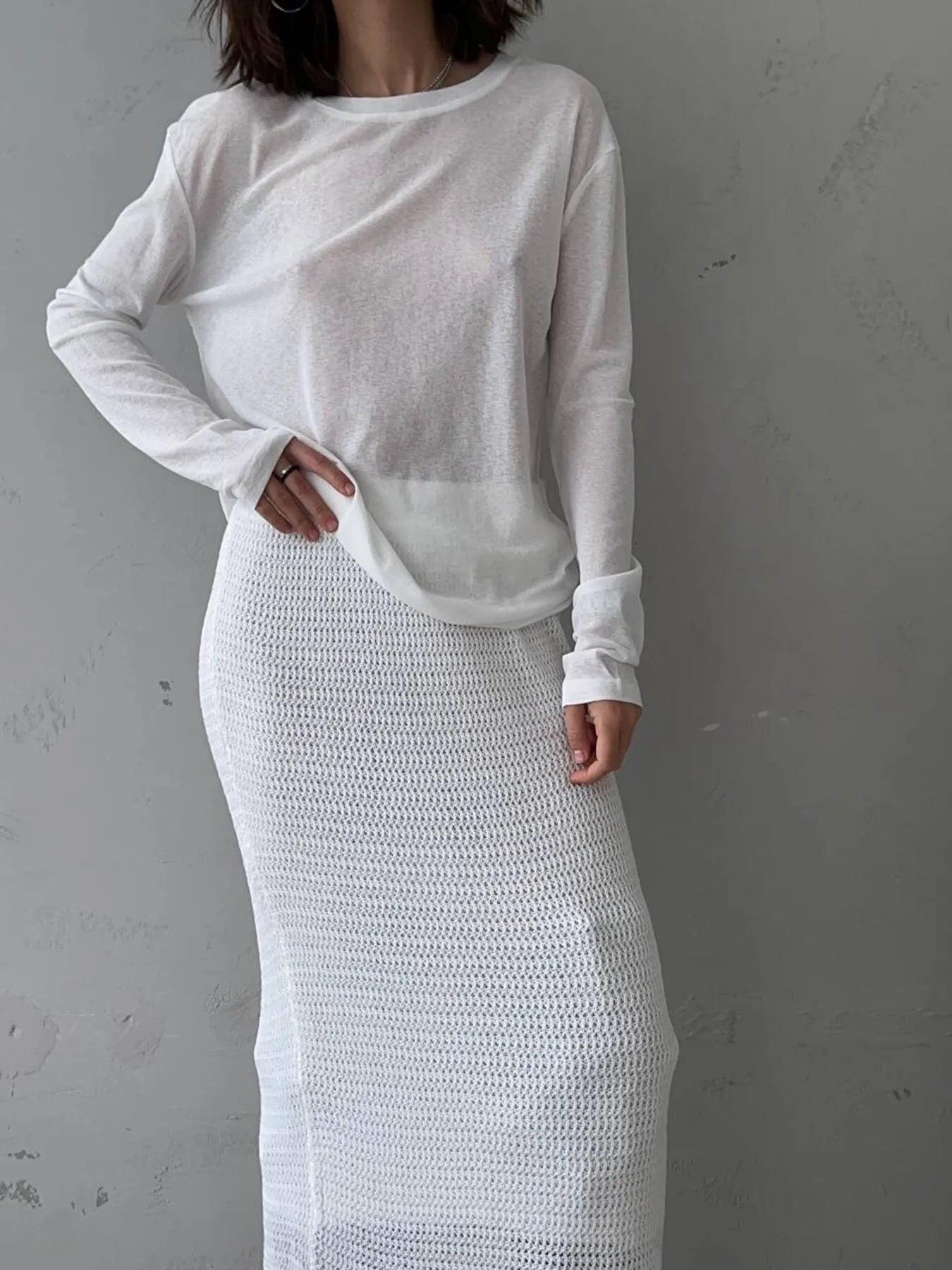 Knotted Long Sleeve T-Shirt - Byyde