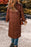 Pocketed Bubble Texture Long Sleeve Longline Winter Coat - Byyde