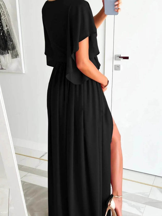 Flutter Sleeve Surplice Tie Waist Dress - Byyde