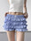 Plaid Ruffled Layered Shorts - Byyde