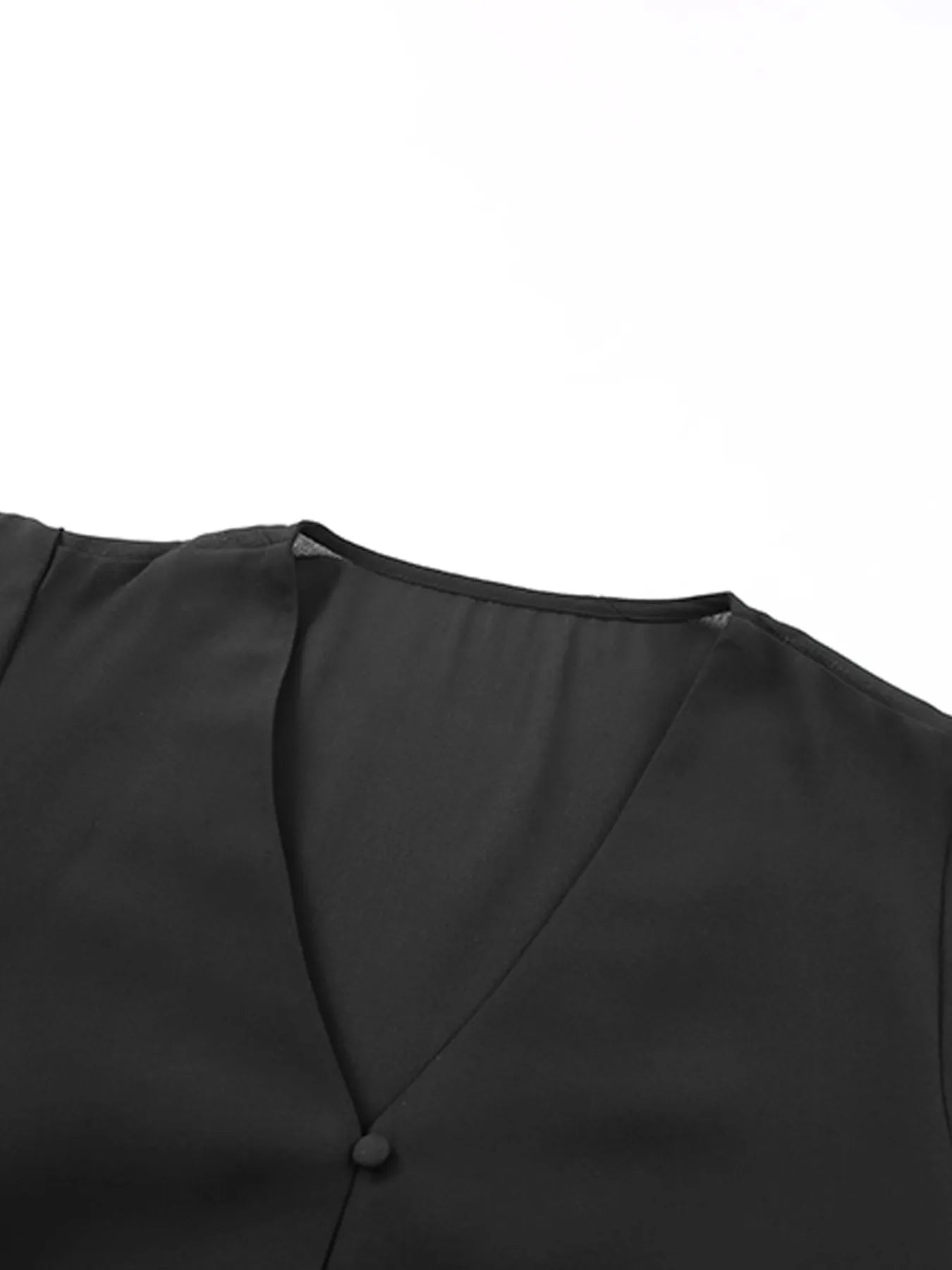 V-Neck Tie-Front Flutter Sleeve Blouse - Byyde