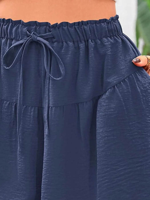 Full Size Casual Drawstring High Waist Relaxed Shorts Plus Size - Byyde