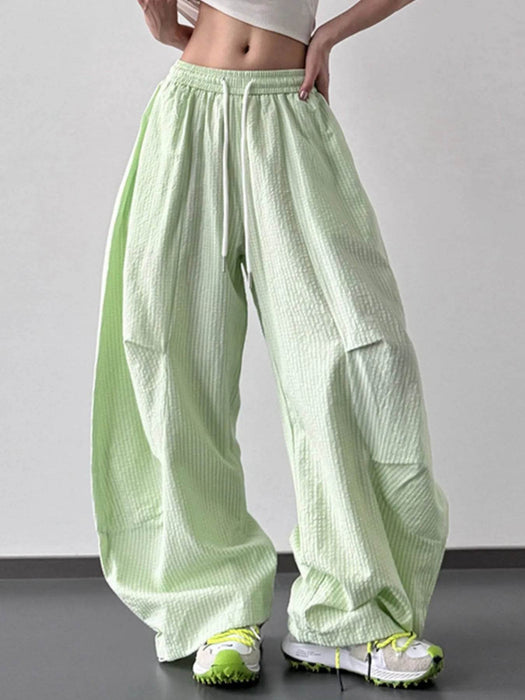 Drawstring Wide Leg Pants - Byyde