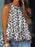 Ruffled Printed Halter Neck Cami Top - Byyde