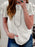 Ruffle Sleeve Round Neck Top - Byyde