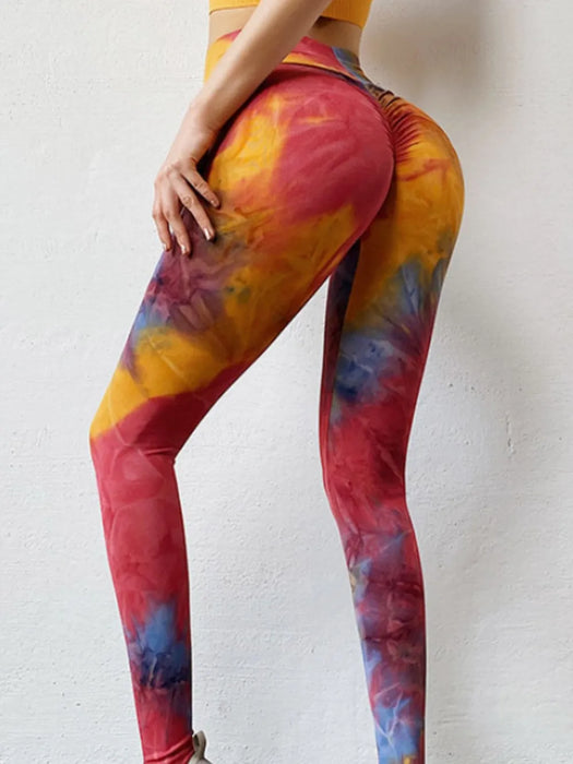 Tie-Dye High Waist Active Leggings - Byyde