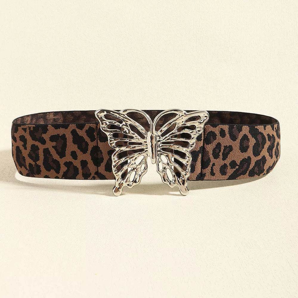 Butterfly Alloy Buckle Elastic Belt - Byyde