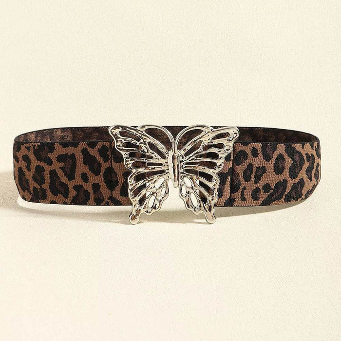 Butterfly Alloy Buckle Elastic Belt - Byyde