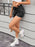 Washed Raw Hem Denim Shorts - Byyde
