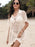 Hollow Out Collared Neck Cover-Up - Byyde