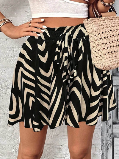 High Waist Drawstring Shorts - Byyde