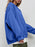 Round Neck Dropped Shoulder Long Sleeve Sweatshirt - Byyde