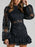 Lace Crochet Long Sleeve Mini Dress - Byyde