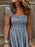 Smocked Gingham Maxi Dress with Ruffle Straps - Byyde