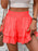 Ruffle Layered High Waist Casual Skort - Byyde