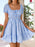 Gingham Smocked Puff Sleeve Summer Dress - Byyde