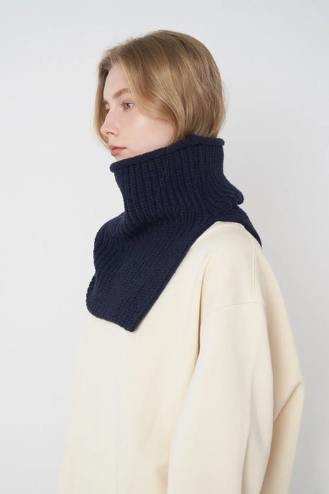 Slit Pullover Knit Scarf - Byyde