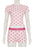 Heart Print Top and Shorts Loungewear Set - Byyde