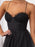 Sweetheart Neck Tulle Midi Dress - Byyde