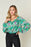 Double Take Full Size Printed Balloon Sleeve Blouse - Byyde