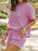 Full Size Ribbed Short Sleeve Top and Shorts Two-Piece Set Plus Size - Byyde