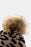 Leopard Pom-Pom Cuffed Beanie - Byyde