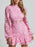 Lace Crochet Long Sleeve Mini Dress - Byyde