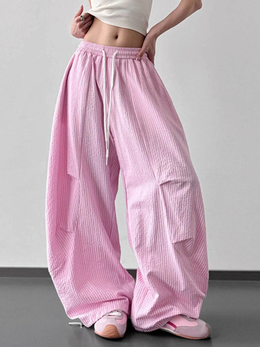 Drawstring Wide Leg Pants - Byyde