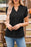 Short Sleeve Notched Blouse - Byyde