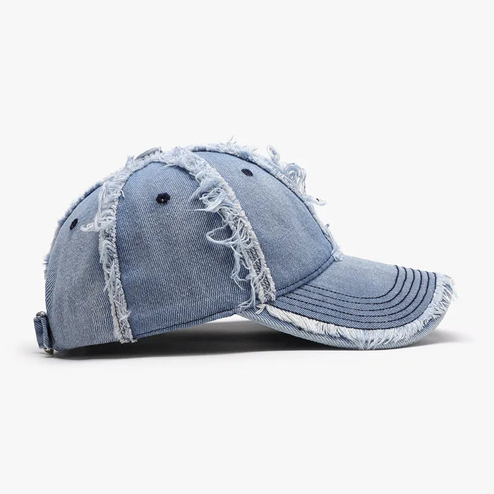 Raw Hem Cotton Baseball Cap - Byyde