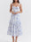 Floral Print Sweetheart Neck Midi Dress - Byyde