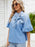 Denim Bow Tie Puff Sleeve Top - Byyde