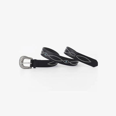 PU Leather Rhinestone Belt - Byyde