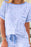 Bow Print Short Sleeve Top and Shorts Pajama Set - Byyde