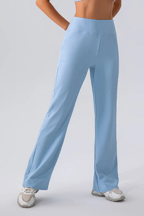 High Waist Straight Active Pants - Byyde